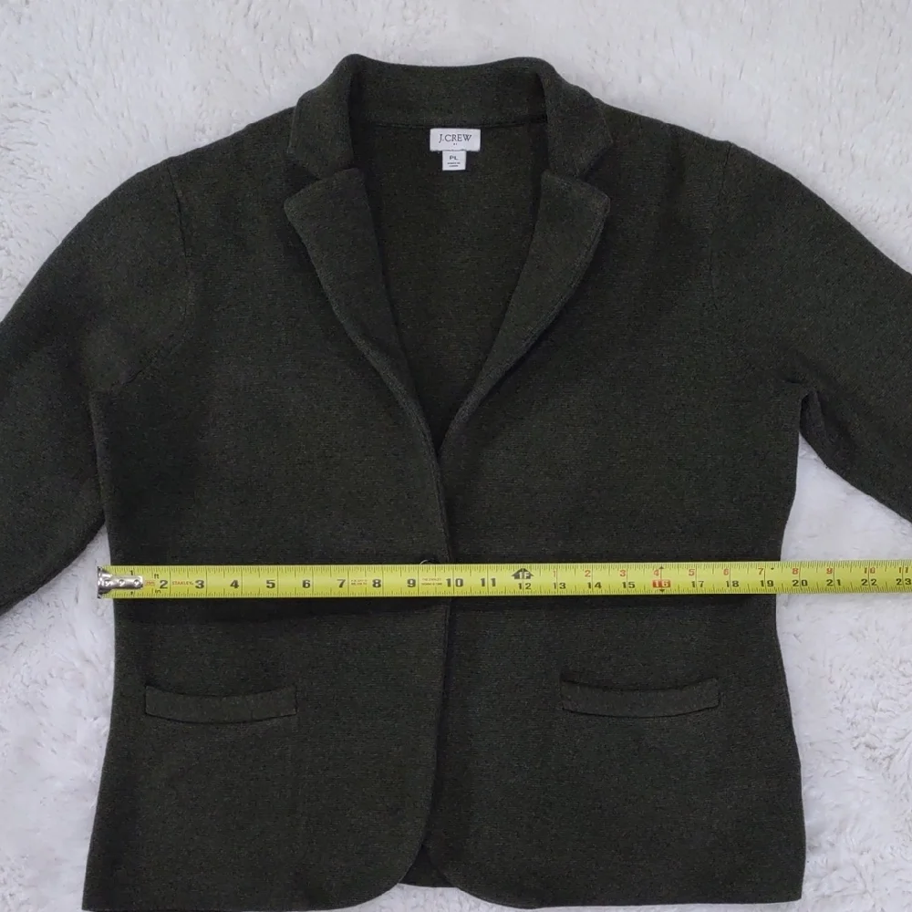 J. Crew Green Blazer Structured Suit Jacket - Picture 12 of 16